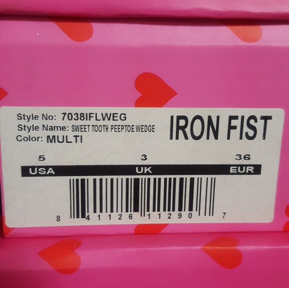 Iron Fist Sweet Tooth Peeptoe Wedges - Picture 10 of 15